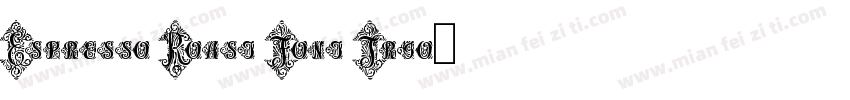 Espresso Roast Font Trio字体转换